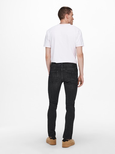 Only & Son Loom Jeans, Black Denim, W31/L30