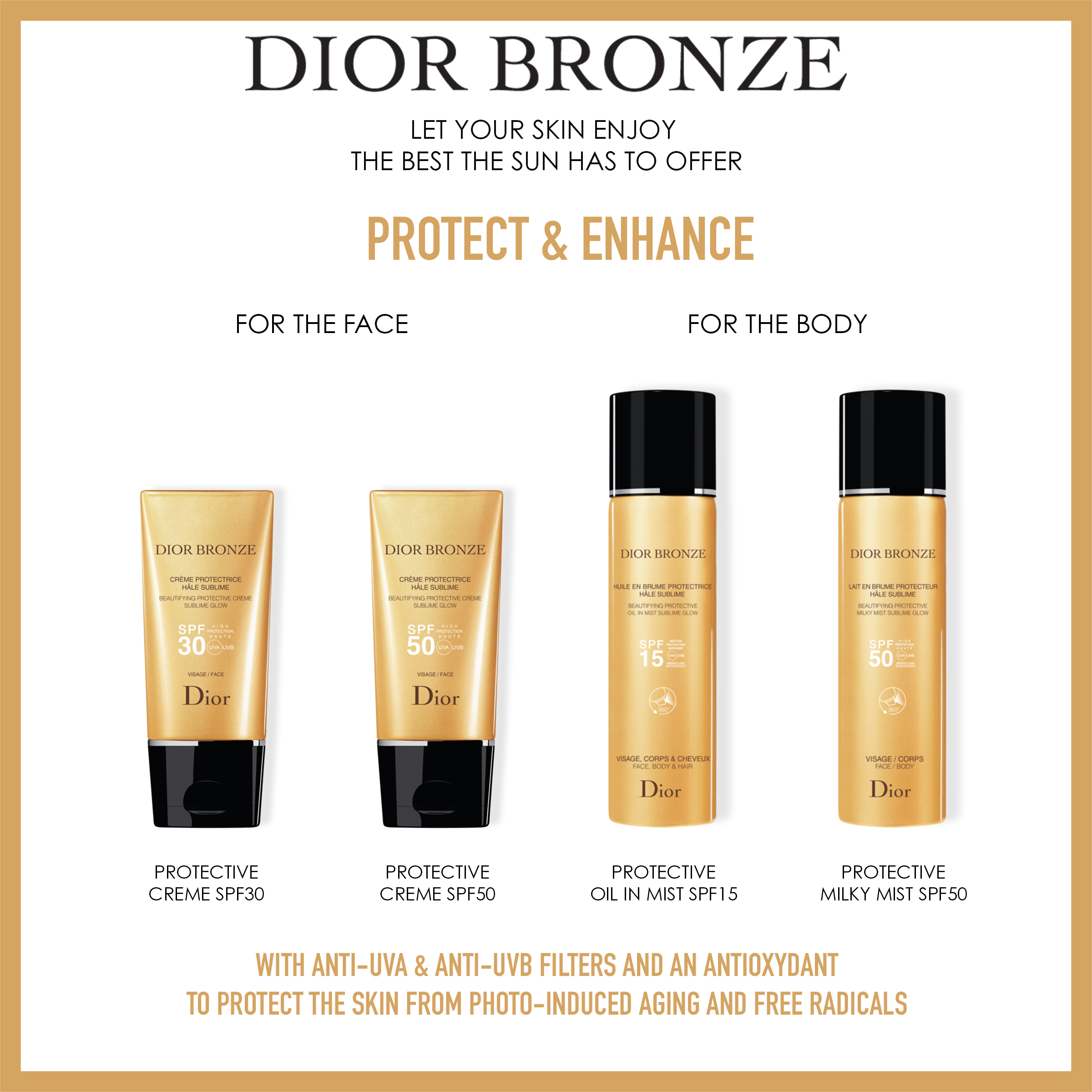  Dior Bronze Protective Creme Face